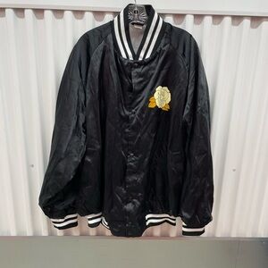 Unisex Gibson Satin Bomber BlackTour Jacket Size 2XL